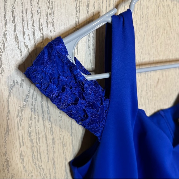 Alexa B Nites Blue Formal Floor Length Gown 12 - Picture 7 of 13